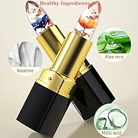 Vista 25 de Color Changing Lipstick, Magic Color Changing Lip Balm (Black to Brick Red), Natural Moisturizing Labiales Magicos Lipstick For Women