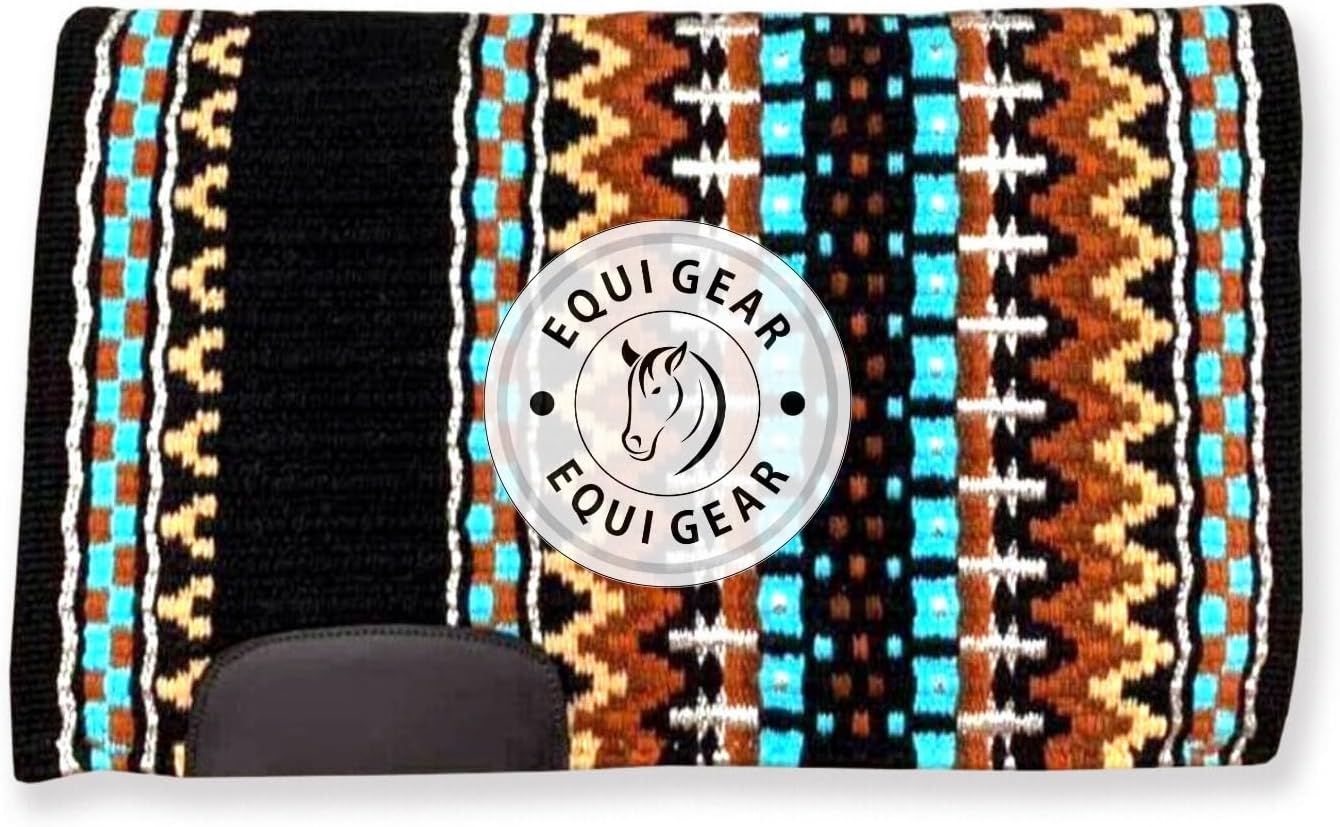 Horse Western Show Saddle Blanket/New Zealand Wool Western Saddle Blanket Top Wool Pad Sensor Flex (Customization Available) N323