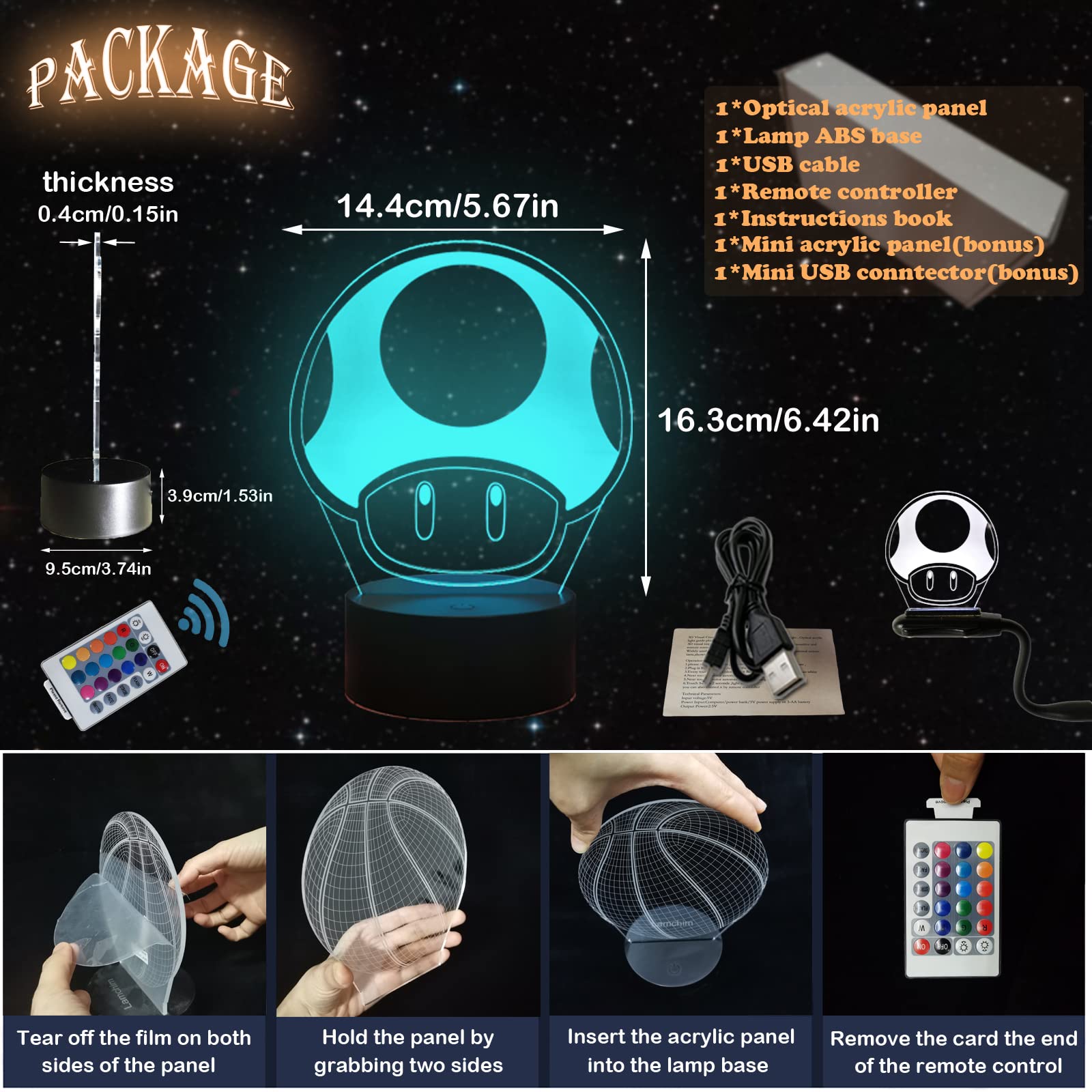 スーパーマリオ マッシュルームライトセット PALADONE スーパーマリオ マッシュルーム ライト with サウンド キノコ