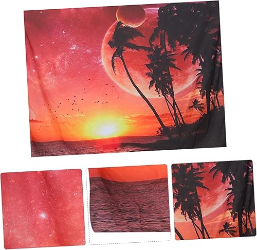 Miniatura 2 de TOPPERFUN 1 Pc Home Decor Tapestry Wall Hangings Curtain Trim Home Decoration Ocean Decor Wall Hanging Ornaments Hawaiian Decor Beach Tapestry