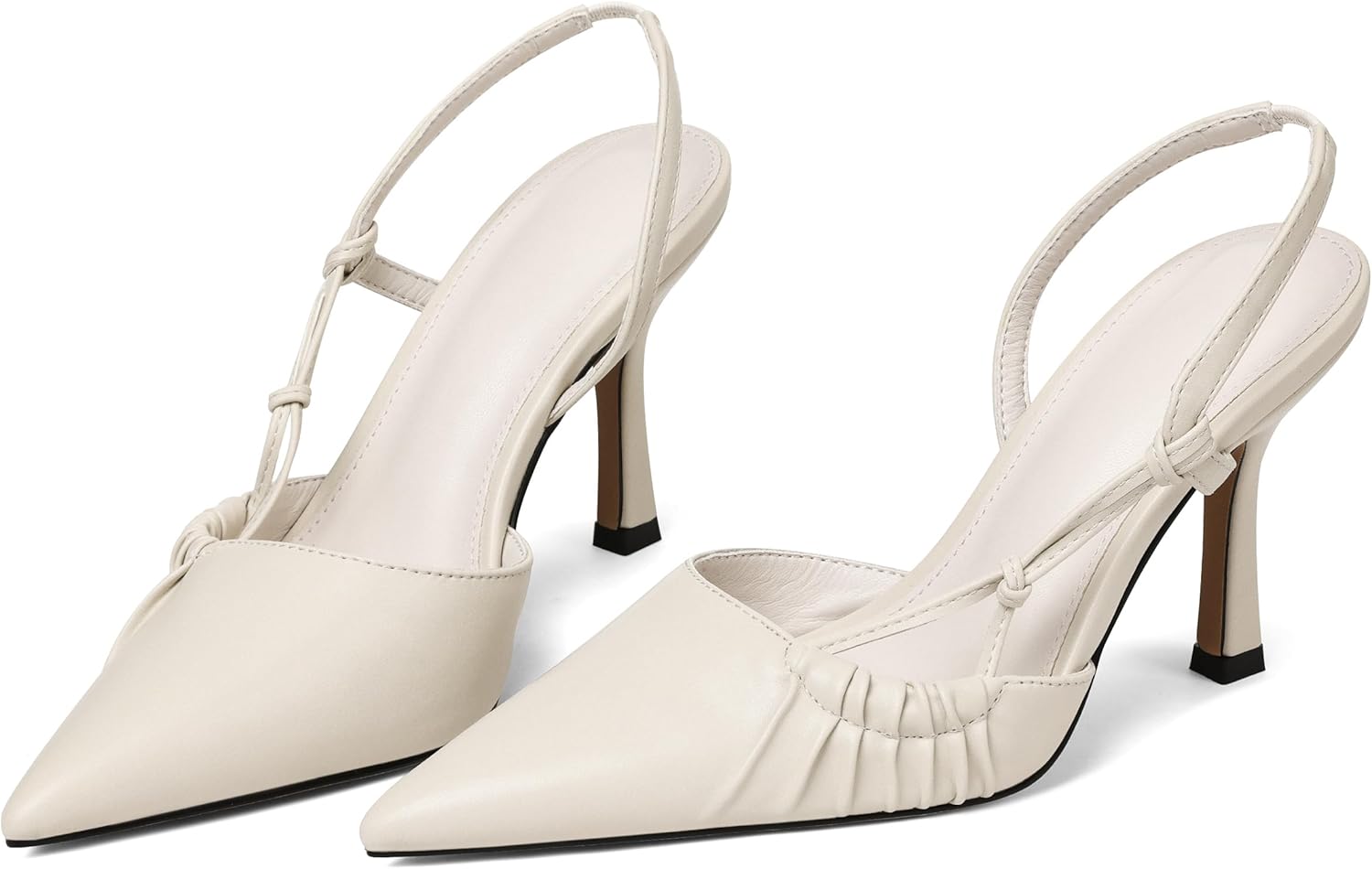 Womens Stiletto Pumps - Elegant Ankle Strap Design