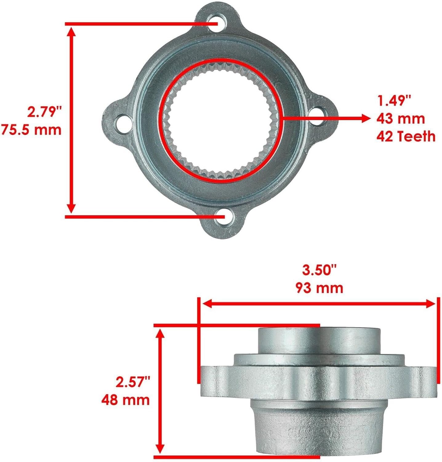 Generic Replacement Rear Axle Castle Nut & Pin for Honda TRX200SX Fourtrax 200 1986-1988