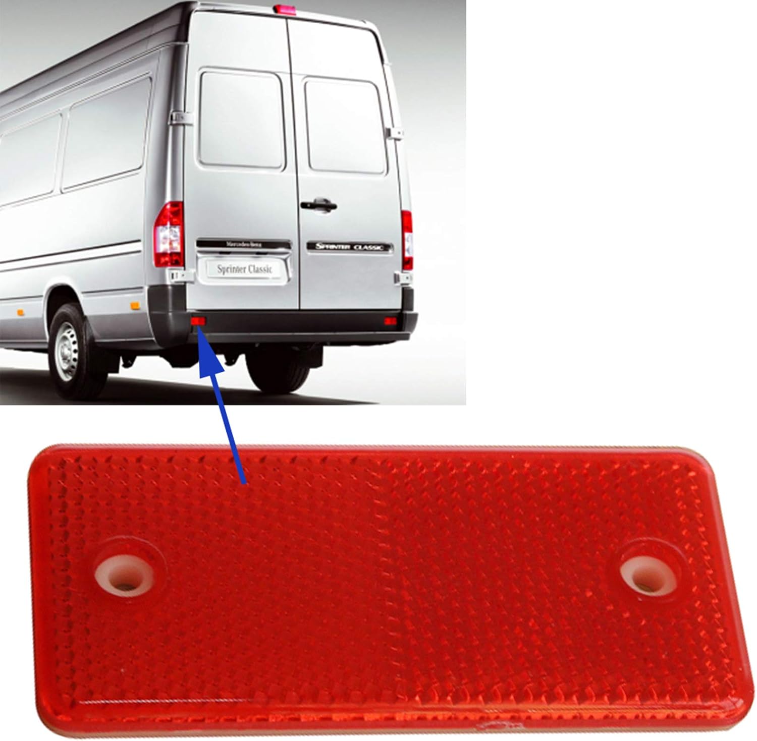Sprinter Tail Rear Bumper Reflector Light Lamp For Mercedes Sprinter 901 902 903 904 208D 308D 310D 312D 410D 412D 1995-2000 0221395R3