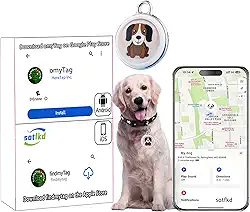 Dog Tracker - Coleira GPS para cães - Rastreador GPS para cães | Android e iOS Universal | Sem taxa mensal | À prova d'água | Funciona com qualquer coleira