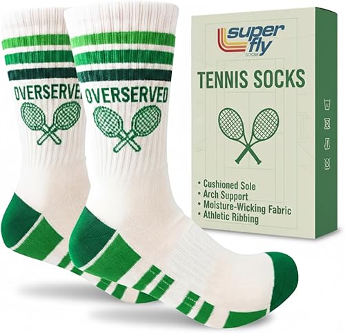 Miniatura 17 de Calcetines de rendimiento Super Fly Goods para hombres y mujeres, calcetines atléticos novedosos unisex para deportes, golf, tenis, pickleball, yoga