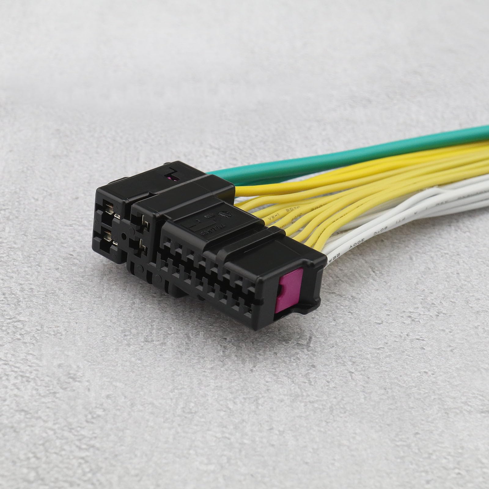 OTOTEC Conector de reparación de puerta de coche de 20 pines, arnés de cableado, empalmes de conector de puerta de telar, cable de 20 cm, compatible con piezas de vehículos A2 A3 A4 A6 TT