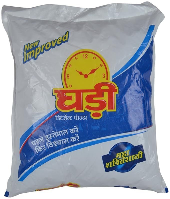 Ghari Detergent Powder, 3kg Pouch Amazon.in Health & Personal Care