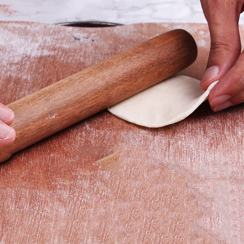 Nudelholz aus Buche, Nudelholz massiv, Vielseitiges Nudelholz for Backen und Kochen – Längen von 30–100 cm erhältlich(90cm)