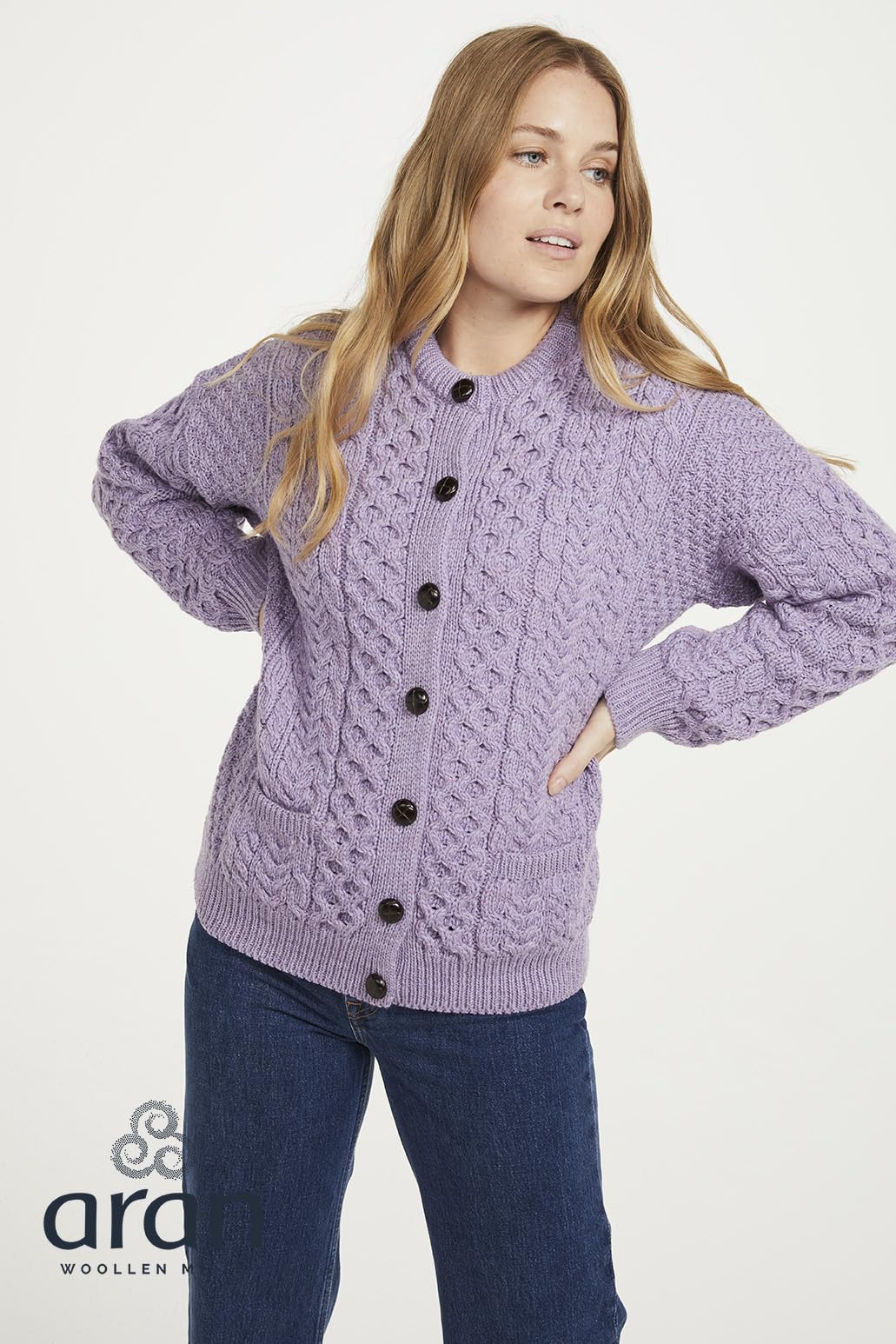 Aran Woollen Mills Cárdigan para Mujer