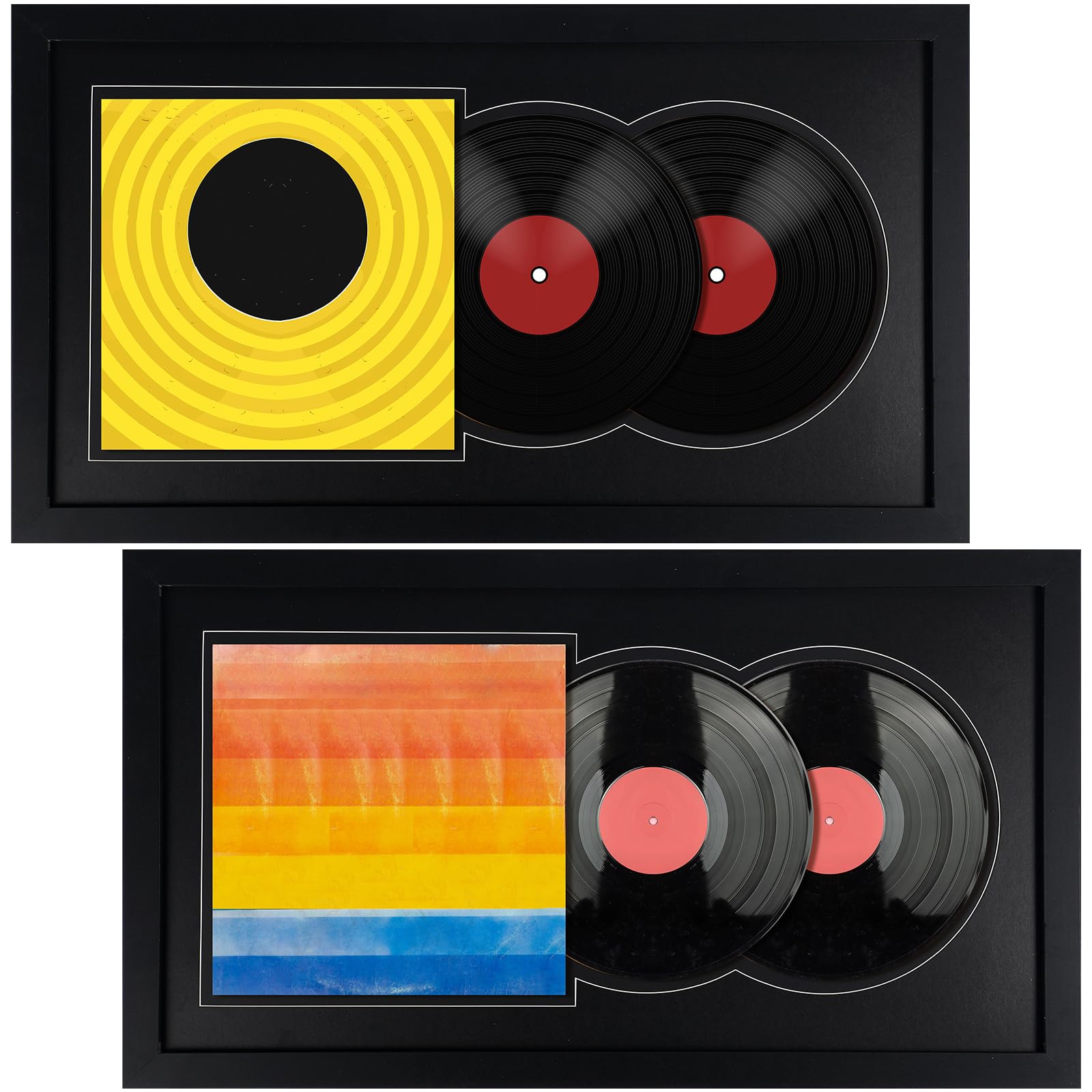Amazon.com - Kritkin 2 Pack Vinyl Double Record Frame 16 x 30