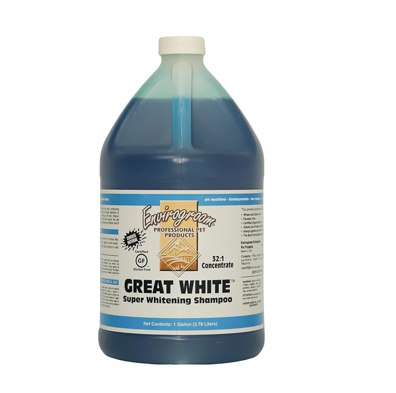 Shampoo branqueador para cães, gatos e equinos Envirogroom Great White 32:1