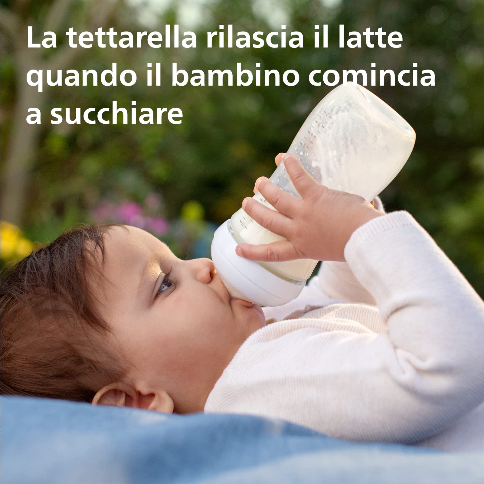 Philips Avent Biberon Natural Response in vetro - 2 biberon da 240 ml, senza BPA, per neonati da 1 mese in su (modello SCY933/02)