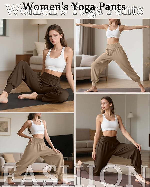 Locoowai 2 Pack Women's Yoga Sweatpants with Pockets 2Color M by Locoowai - Used condition - Image 3
