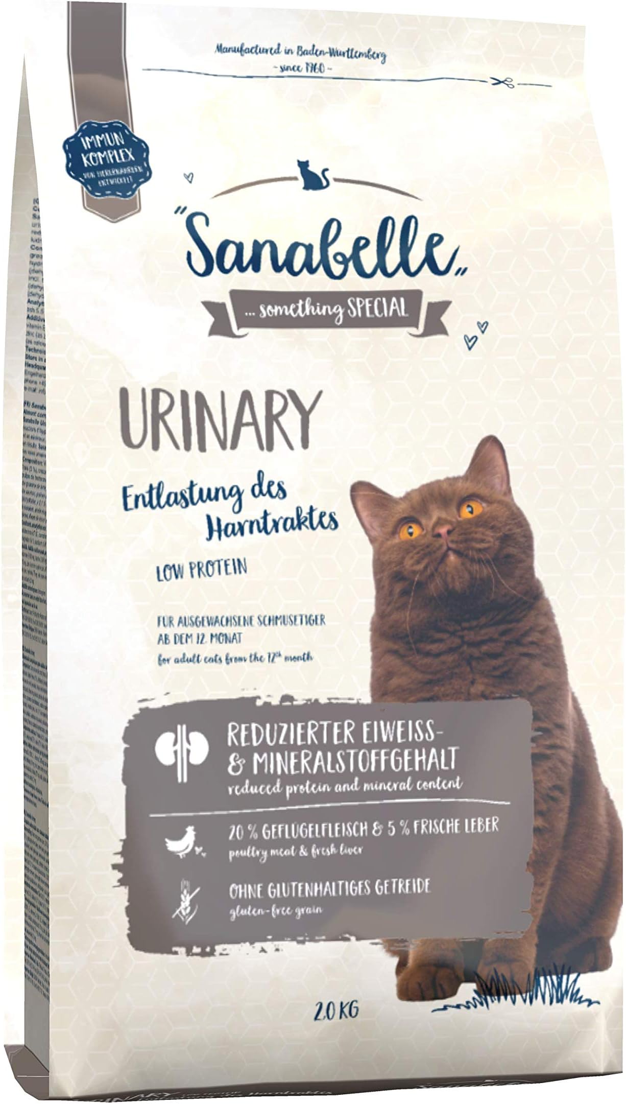 Sanabelle Urinary Dry cat food for adult cats of all breeds to relieve the urinary tract, 2.50 kg