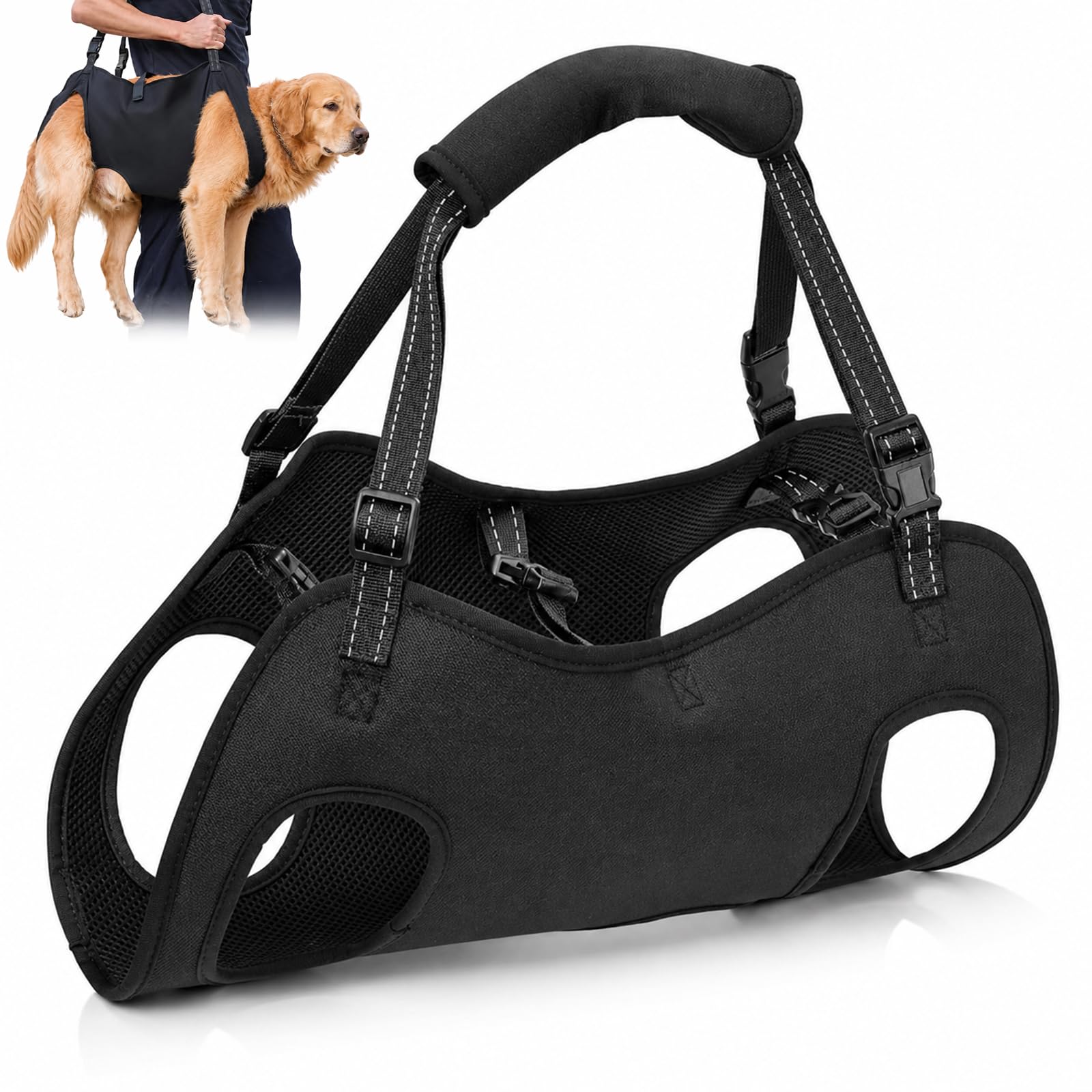 Dog lifting harness, Assistance dog harness, Soft Sling Assist The Dog Who are Senior (L)