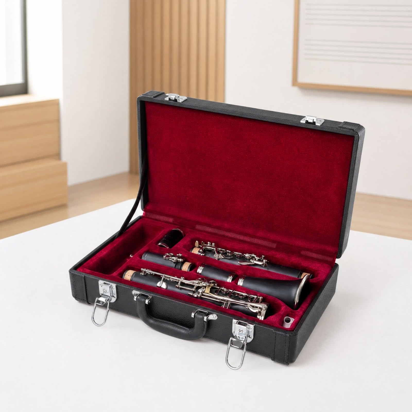 Colcolo Astuccio Rigido con Maniglia per Clarinetto Robusta Antigraffio, 40x10.9x23cm