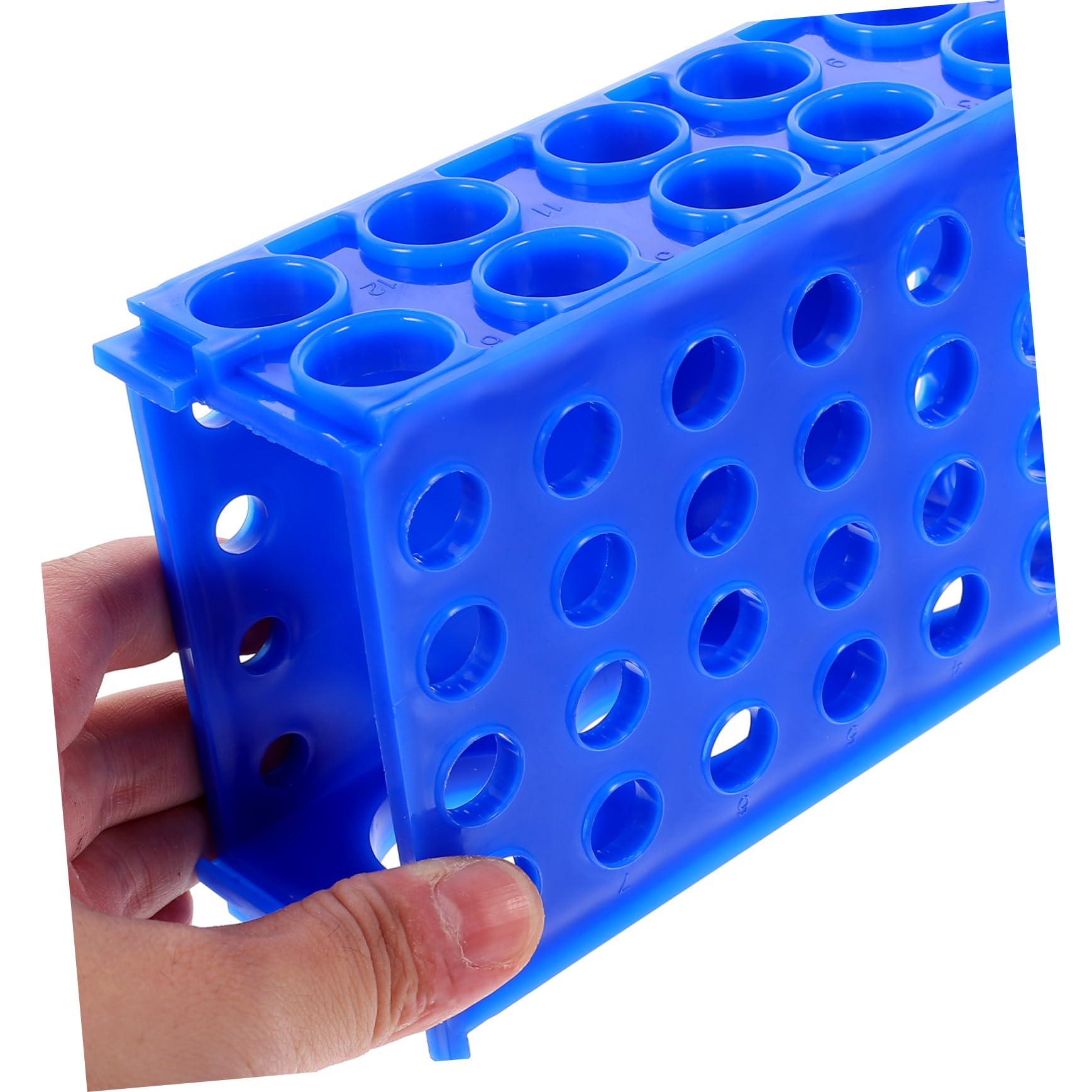 Mobestech 5pezzi Porta Provette Da Laboratorio Multiuso Supporto Per Provette e Tubo Di Campionamento Struttura Compatta e Facile Da Pulire Organizzatore Per Esperimenti Biologia e Chimica