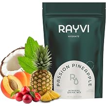 Rayvi Zero Sugar Electrolytes Powder + Minerals Hydration Powder | 1 Pack 30 Servings, Vegan, Zero Sugar Electrolytes and Artificial Additives | Hydration Drink Supplement | Passion Pineapple Flavor