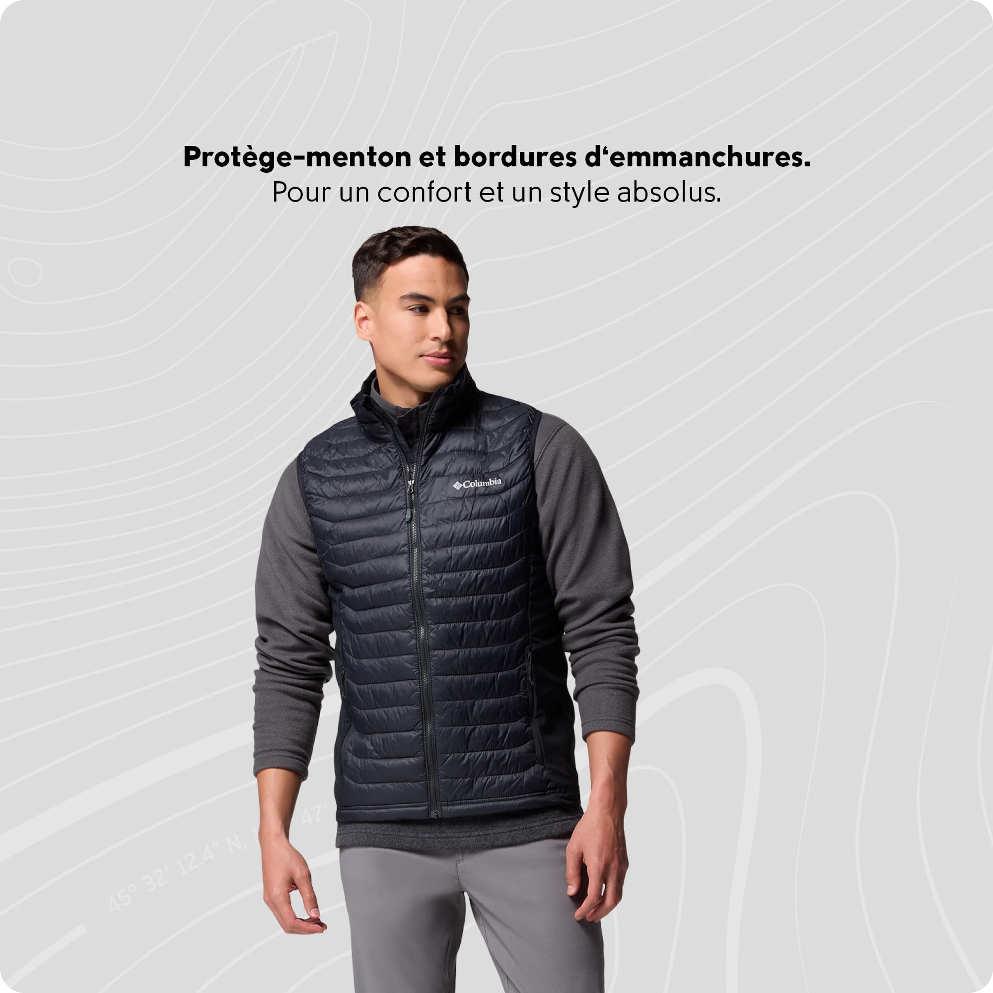 Columbia Powder Pass Hybrid Vest, Doudoune Sans Manches pour Homme