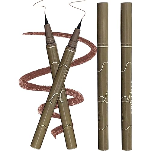 Miniatura 7 de Gcroet 4PCS Impermeable Delineador de Ojos Líquido de Larga Duración Líquido Lápiz Delineador de Ojos Set con Punta Fina de 0.002 in, A Prueba de