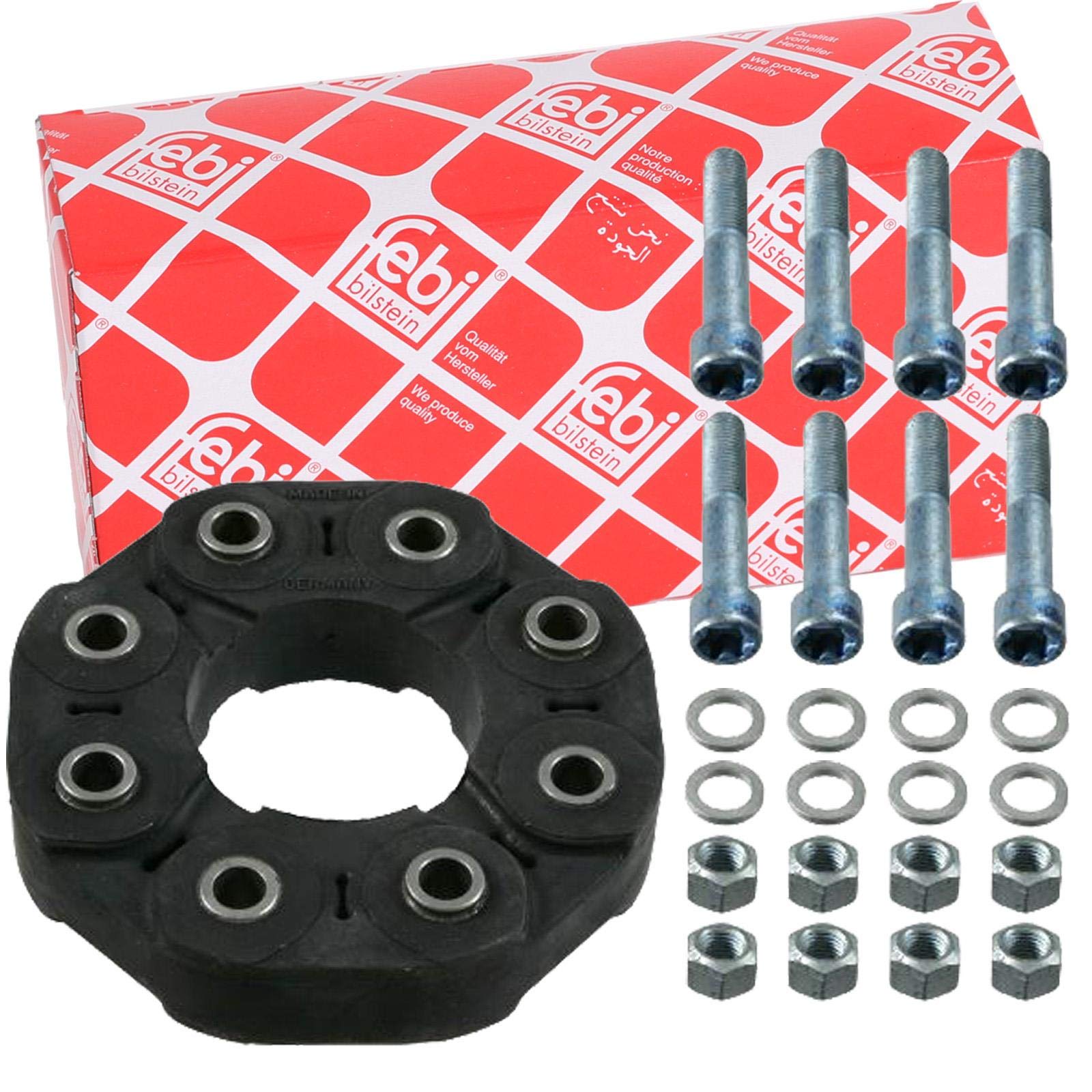 febi bilstein 21199 Flexible Coupling Kit for propshaft, pack of one