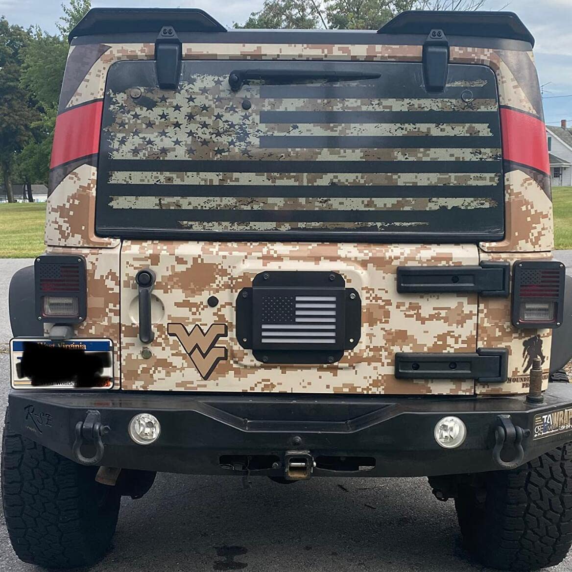 Spare Tire Carrier Delete Plate - Rock's 4x4 - Foto 5