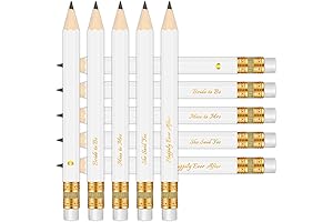 Bridal Shower Sharpened Half Pencils With Erasers