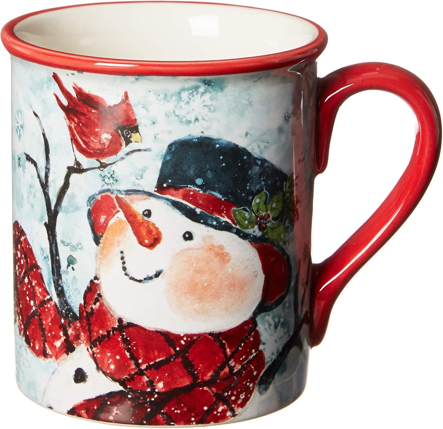 Watercolor Snowman 16pc Dinnerware Set, Service for 4