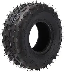 Acouto 145/70-6 Pneu Sem Câmara de Ar de Borracha de Alta Resistência Multifuncional Go Kart Substituição de Pneu para