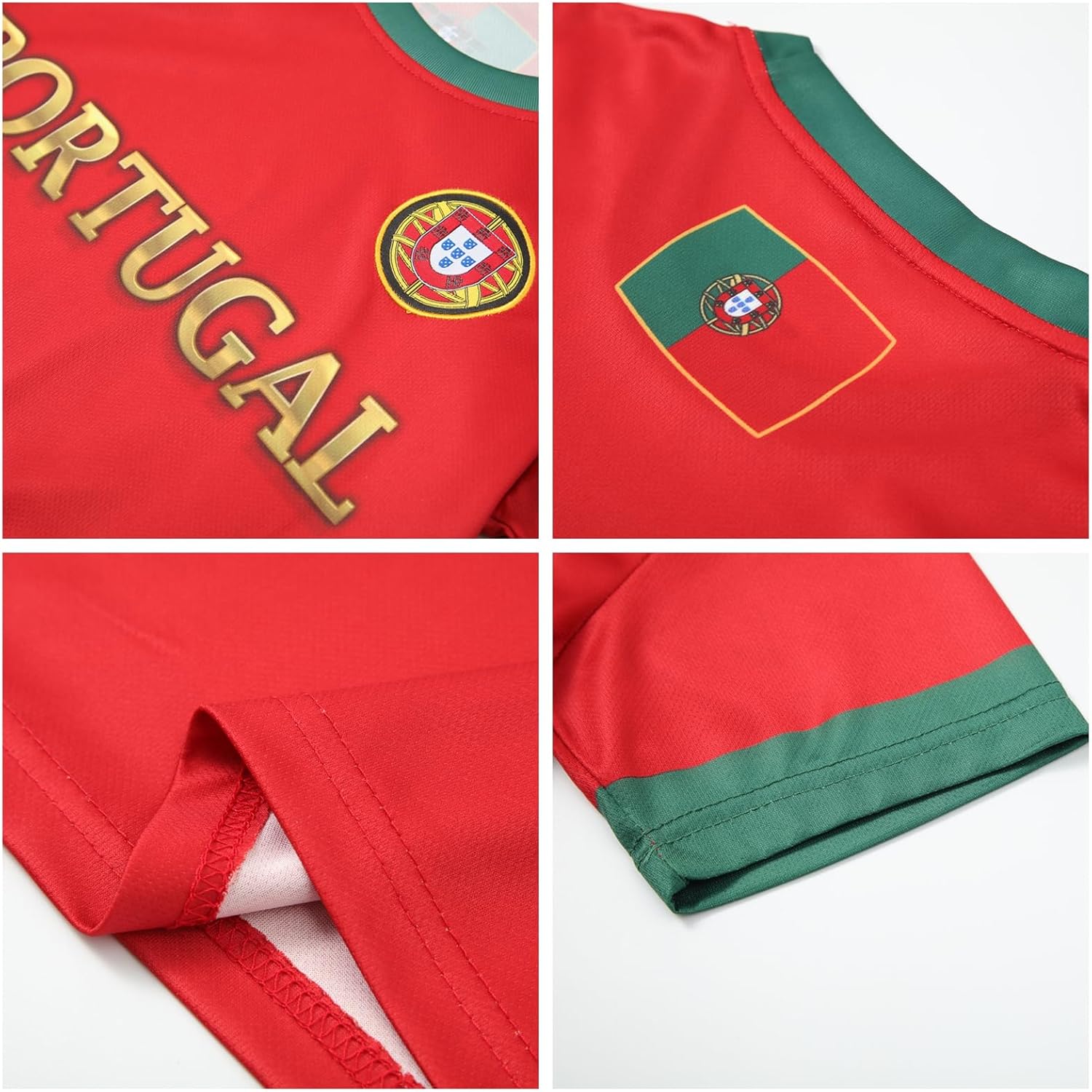 Youth Soccer Jersey Kit Boys Girls Teens Soccer Shirt Shorts Set Outdoor Sports Training Activewear - Image 3