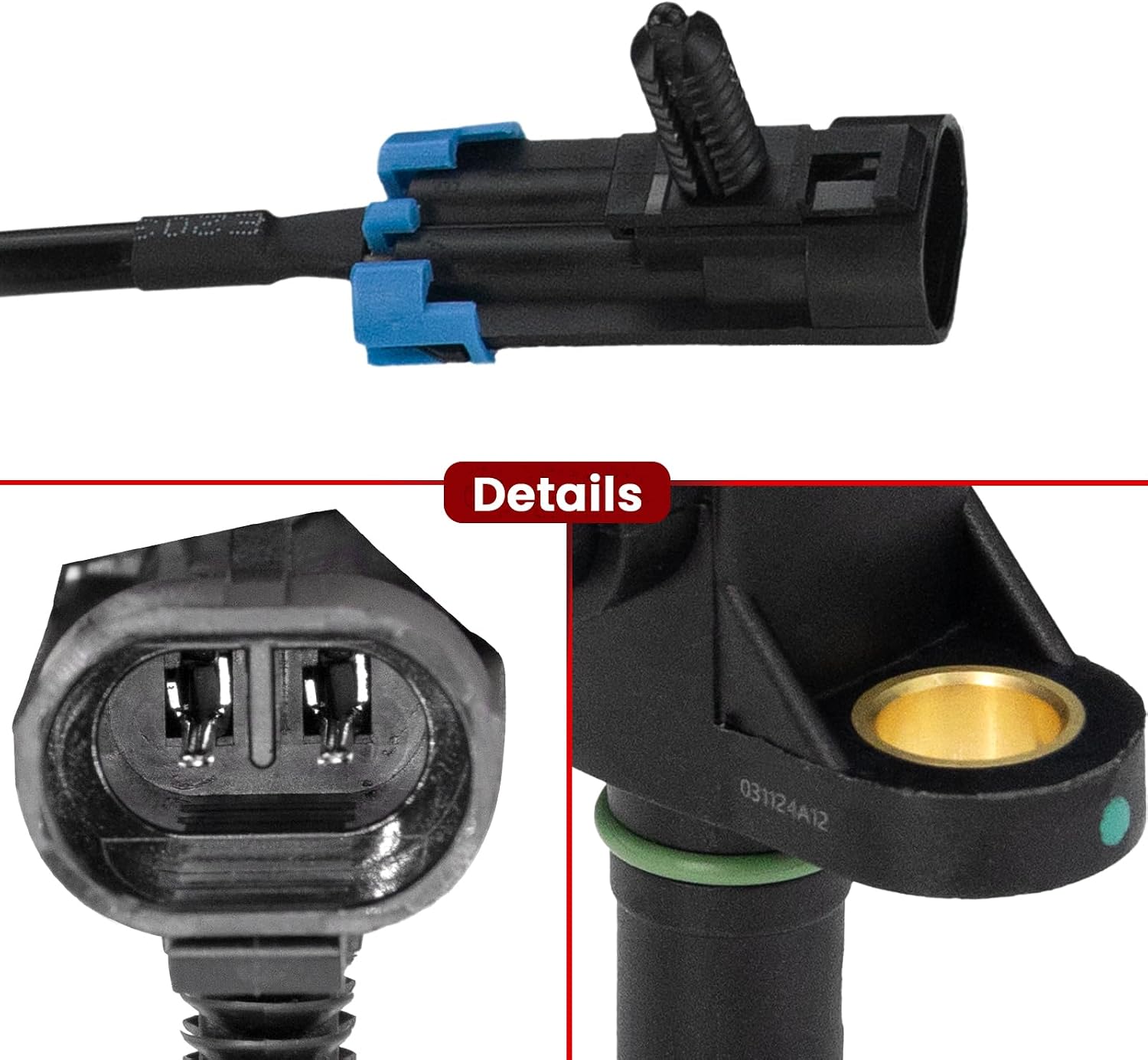 Front Left or Right ABS Wheel Speed Sensor for:-Chevy Silverado 1500 Suburban Express Tahoe, for:-GMC Sierra 1500 Savana Yukon, for:-Cadillac Escalade 1999-2007 4.3L 4.8L 5.3L 6.0L, 15112379