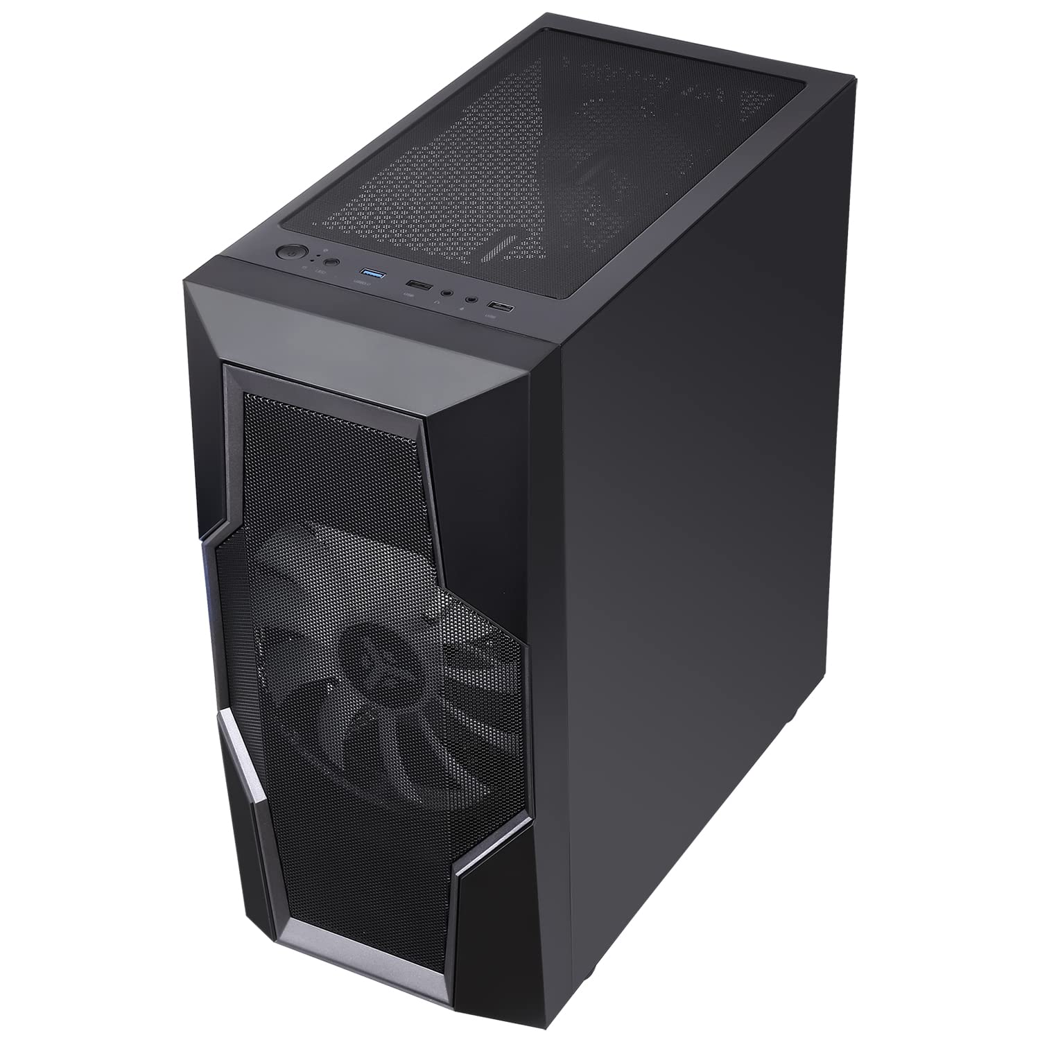 Itek Case OXYGEN Gaming Middle Tower, 20 cm e 12- cm ARGB Fan, USB3, Pannello Laterale in Vetro Temperato