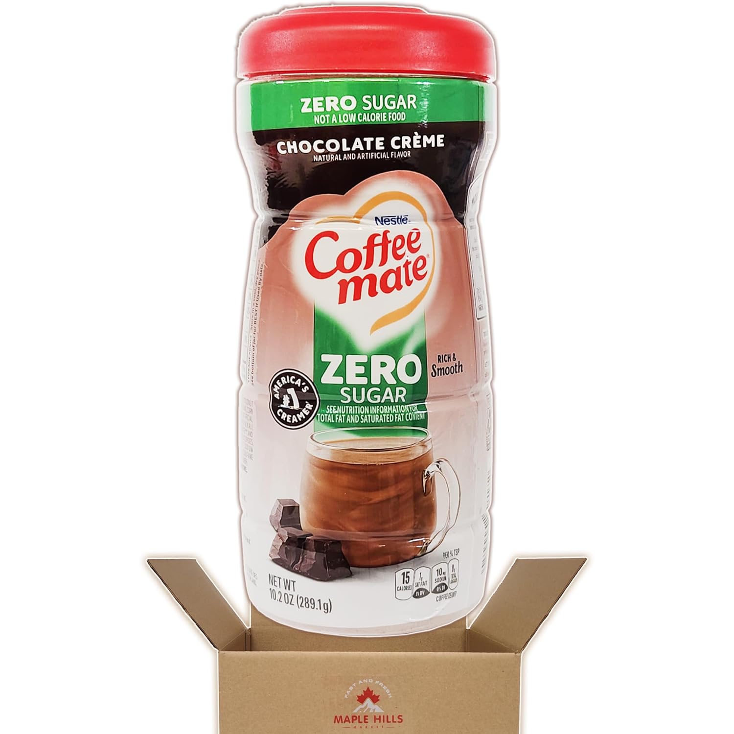 Coffee Mate Zero Sugar Chocolate Creme NonDairy Coffee