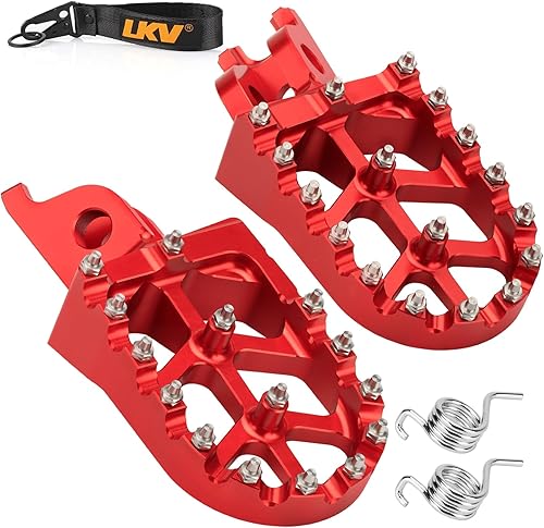 LKV Estriberas de motocicleta para motocross compatibles con Honda CR125 CR250 CRF150R CRF250R CRF250RALLY CRF250X CRF250RX CRF450R CRF450RX CRF450X