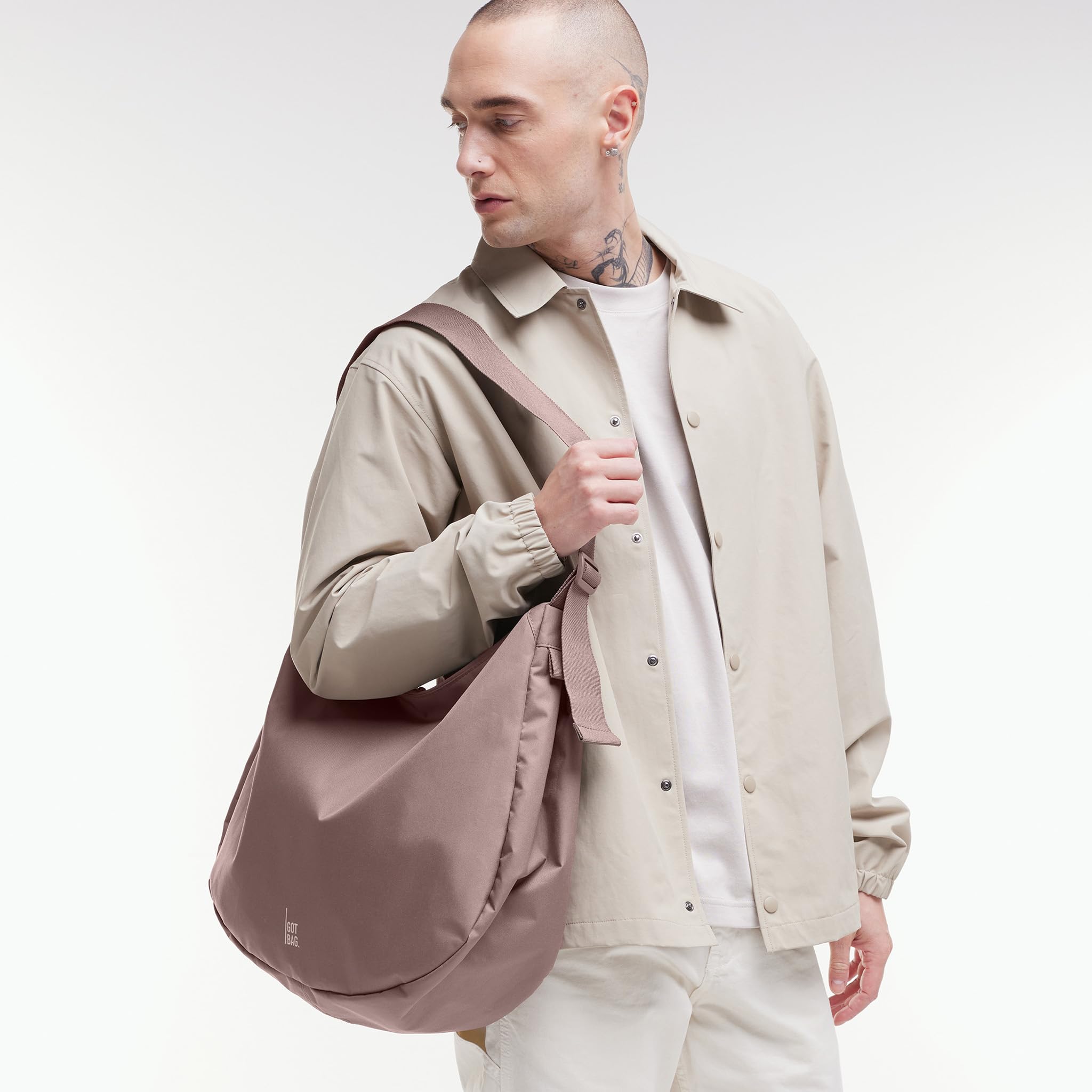 GOT BAG Borsa a Tracolla Curved Bag | Borsa Tote Slouchy Borsa Hobo Borsa Idrorepellente |Elegante Borsa a Spalla con Tracolla Regolabile