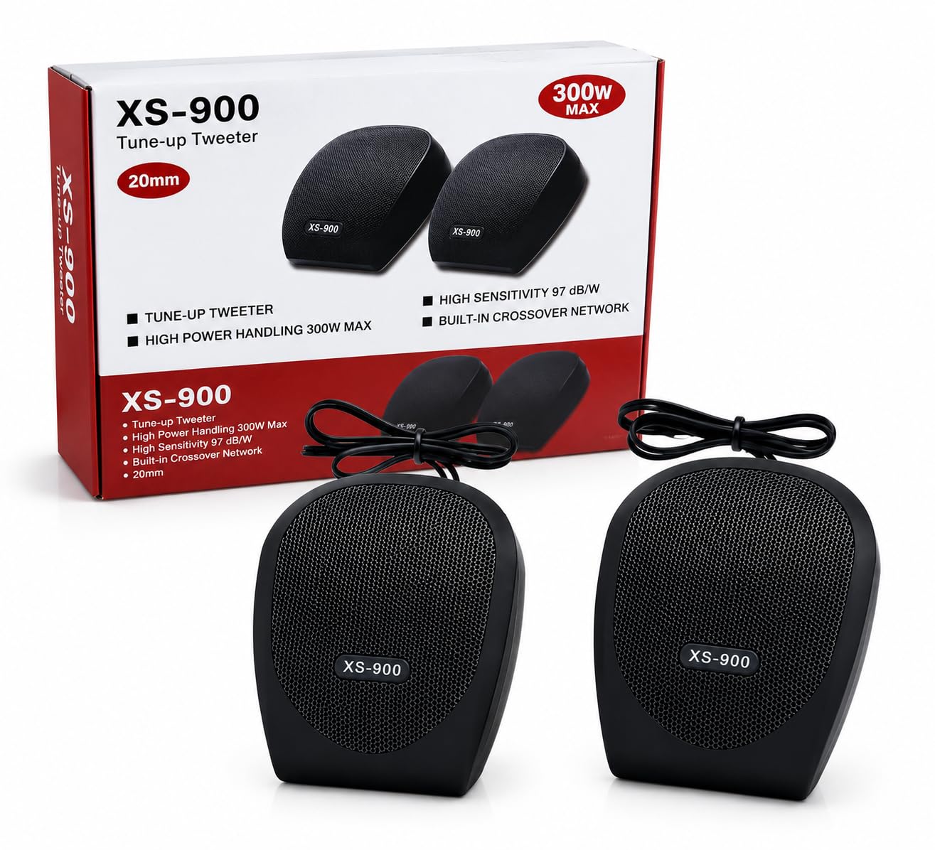 SP ar Tweeter High-Power 300 W XS-900 Dome Tweeter for Car, Home Thratre, Amplifier Impedance : 4 OHMS Frequency Range 6K-18KHz Power Handling with Crossover Network-image-46