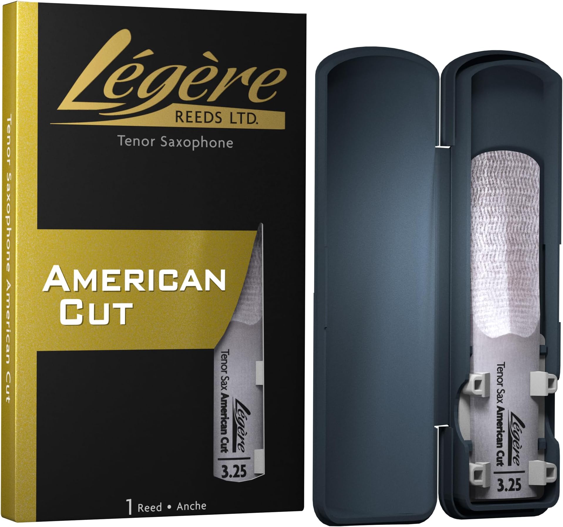 Légère Reeds - Tenor Saxophone Reed, American Cut, Strength 3.25 (TSA3.25) - Premium Synthetic Woodwind Reed