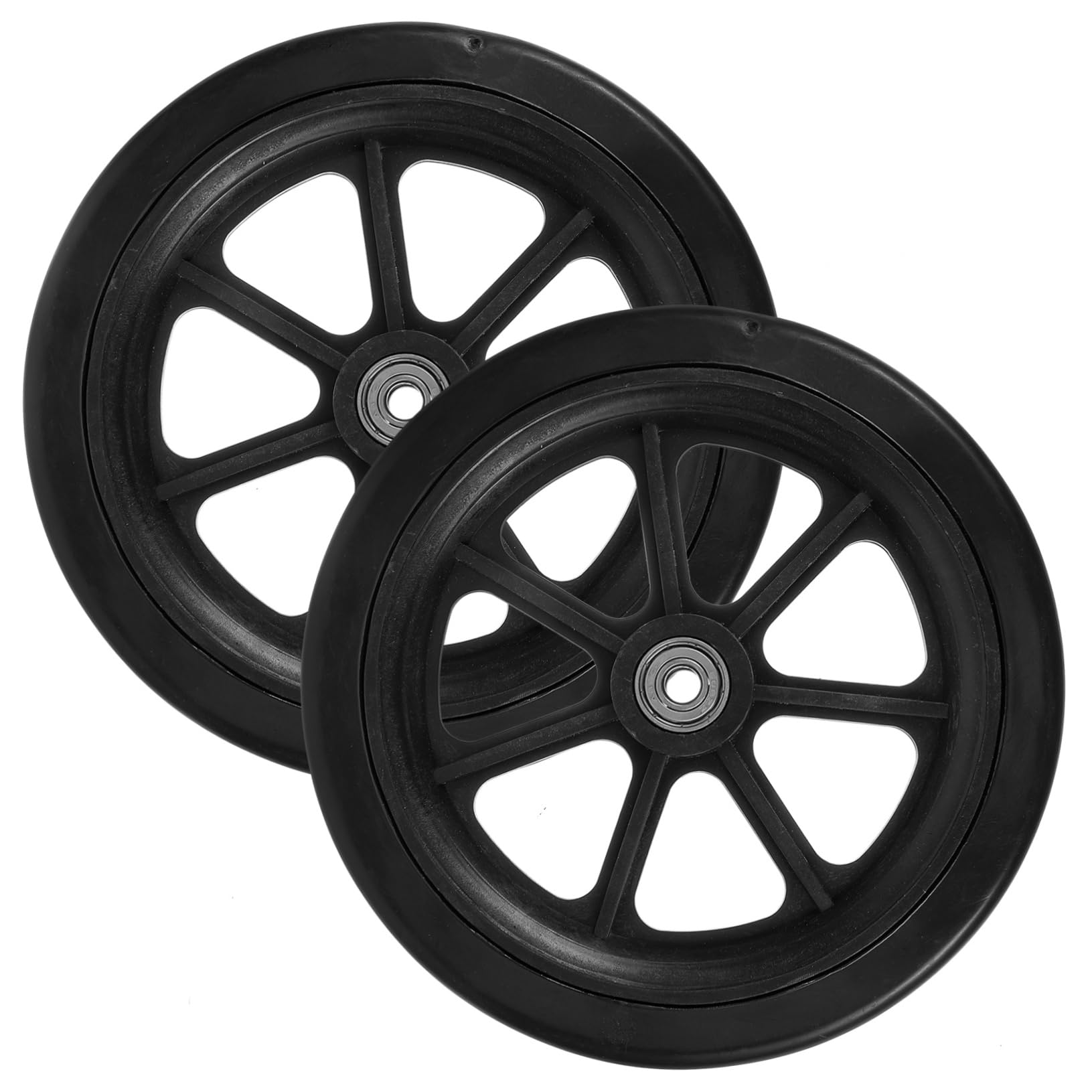 SEWOART 1 Pair Patient Wheelchairs Wheelchair Parts Wheelchair for Elderly Adults Accessories for Wheelchairs Wheelchair Tires Heavy Duty Universal Wheel Wheels Parts PVC Black