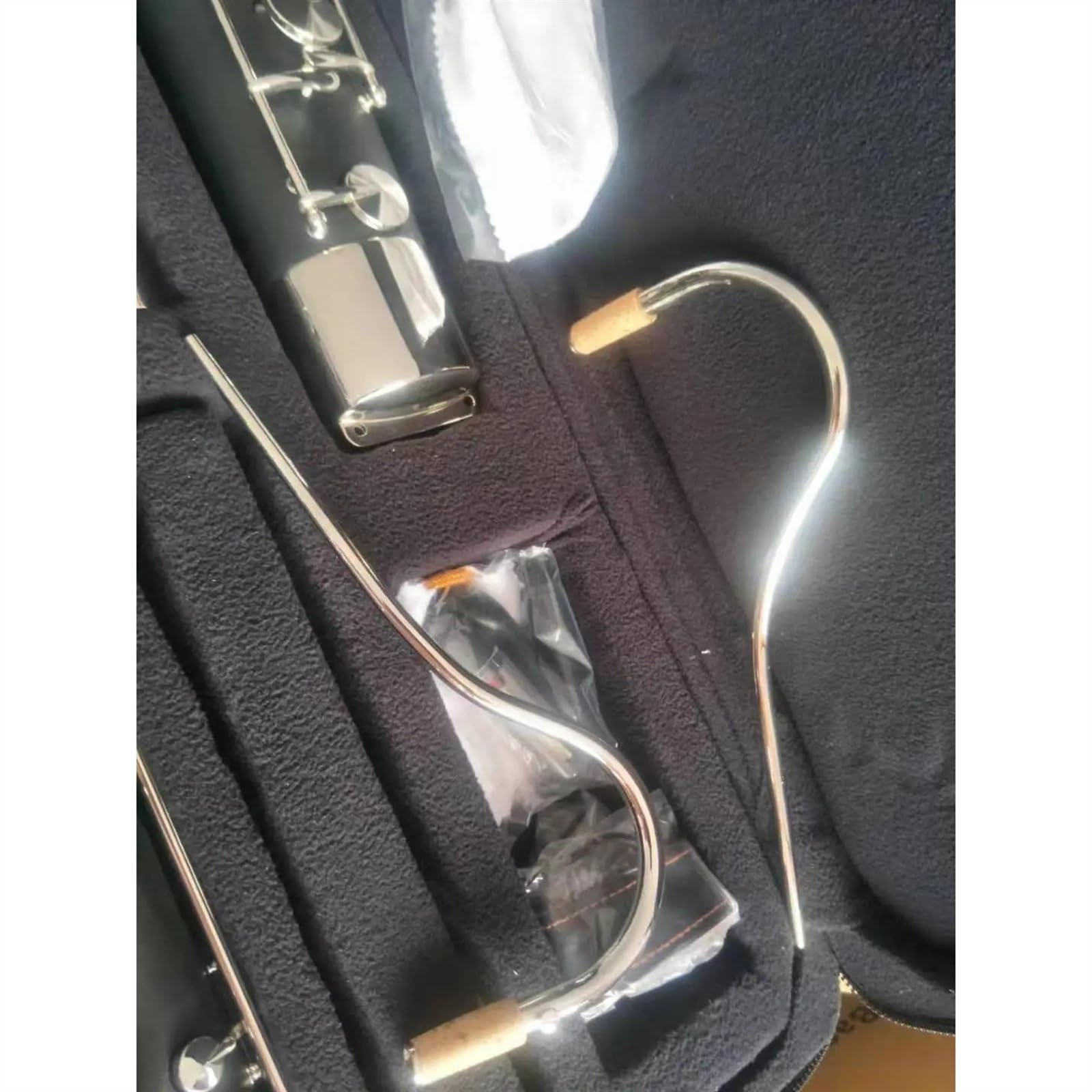 Black Student Bakelite Fagotto Strumenti a fiato con custodia in tela e accessori Fagotto Kit