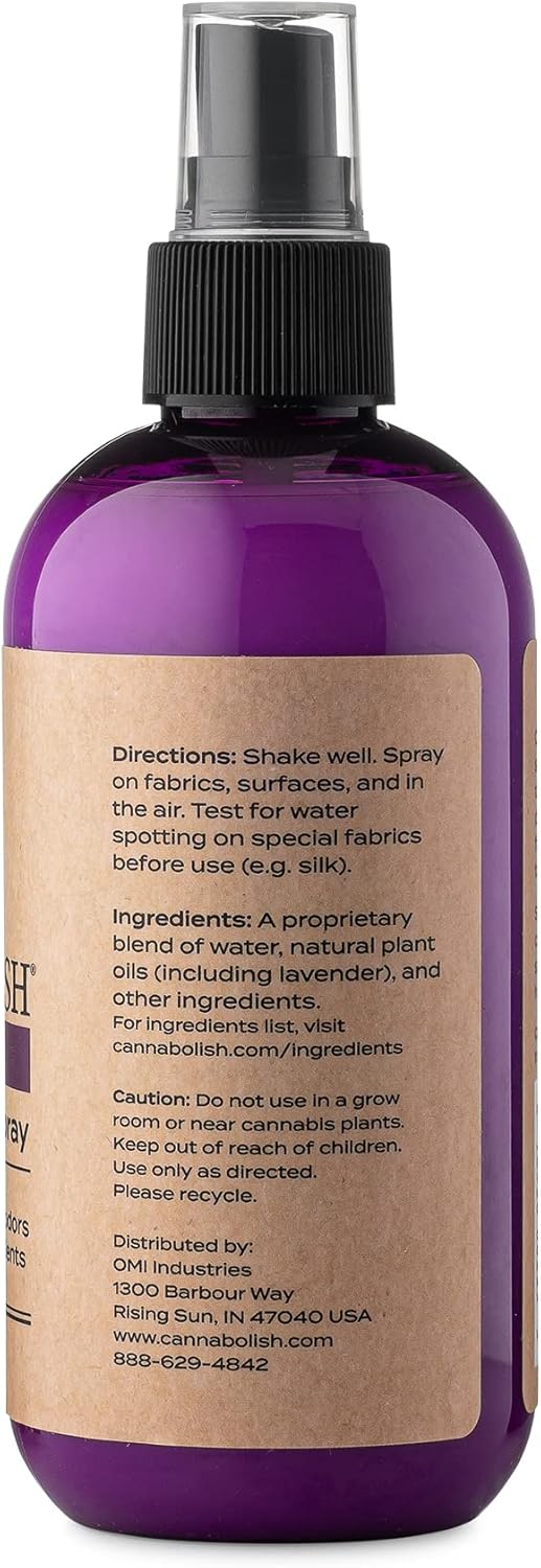 Cannabolish Lavender Smoke Odor Eliminator Spray and Air Freshener, 8 fl. oz, Natural Ingredients (Pack of 2) - Image 6