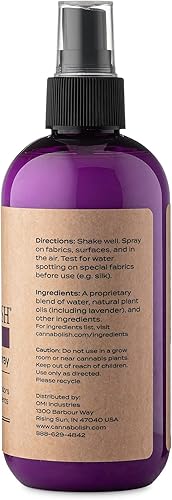 Miniatura 5 de Cannabolish Spray eliminador de olores de humo de lavanda y ambientador, 8 onzas líquidas, ingredientes naturales (paquete de 2)