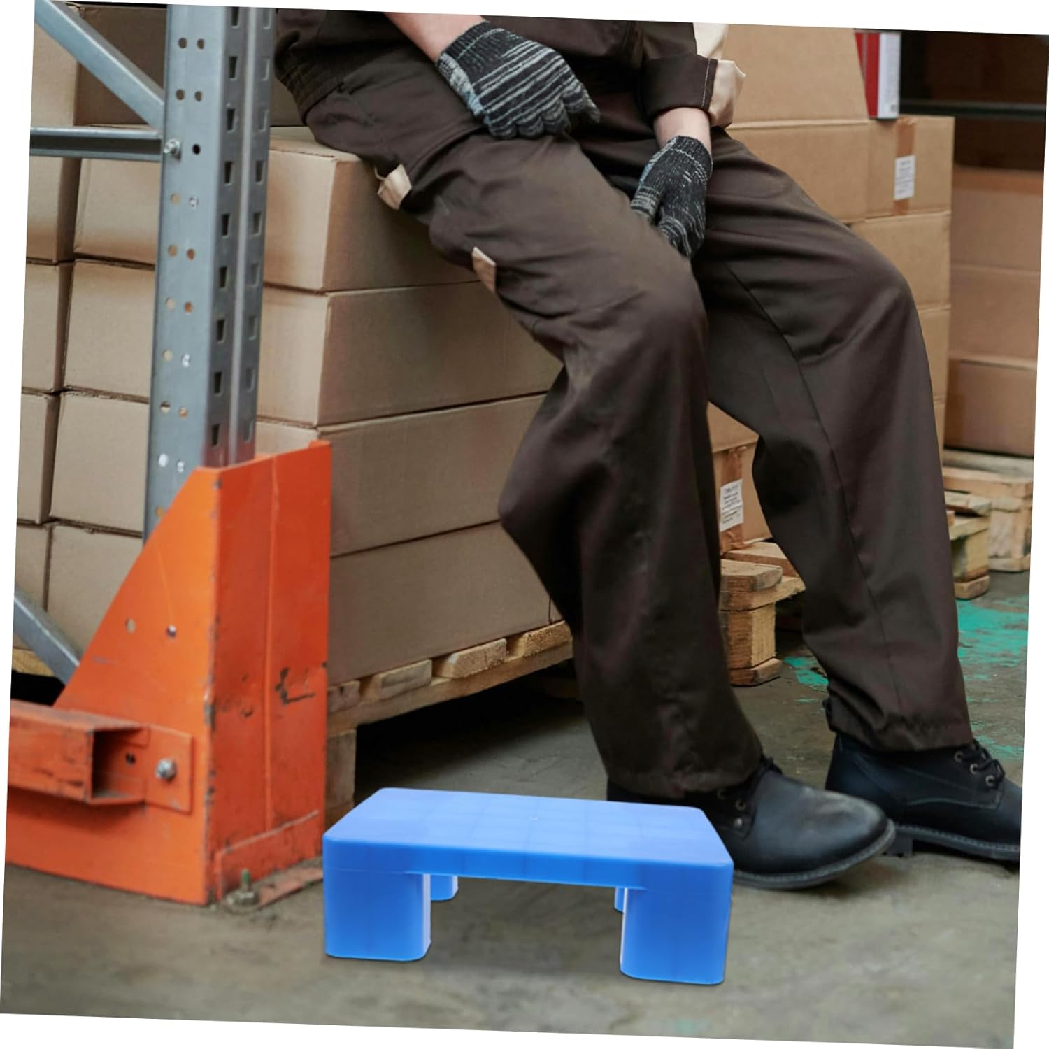 Angoily Heavy Duty Moisture Plastic Pallets for Storage Platforms Racks Floor Pallets Garage Shelving