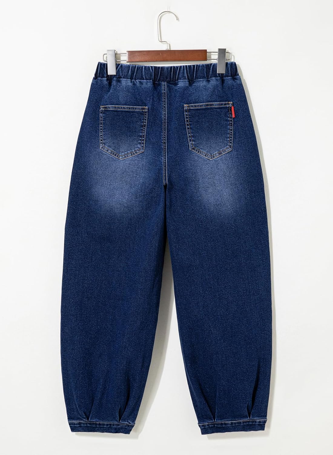 Sidefeel Barrel Jeans for Women Trendy Wide Leg High Waisted Cropped Baggy Relax Fit Stretch Pocketed Denim Ankle Pants - Image 6