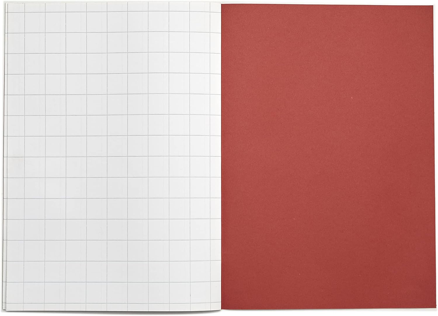 A4 Exercise Book, Red, 20mm Squares, 32 Page (Pack of 10)