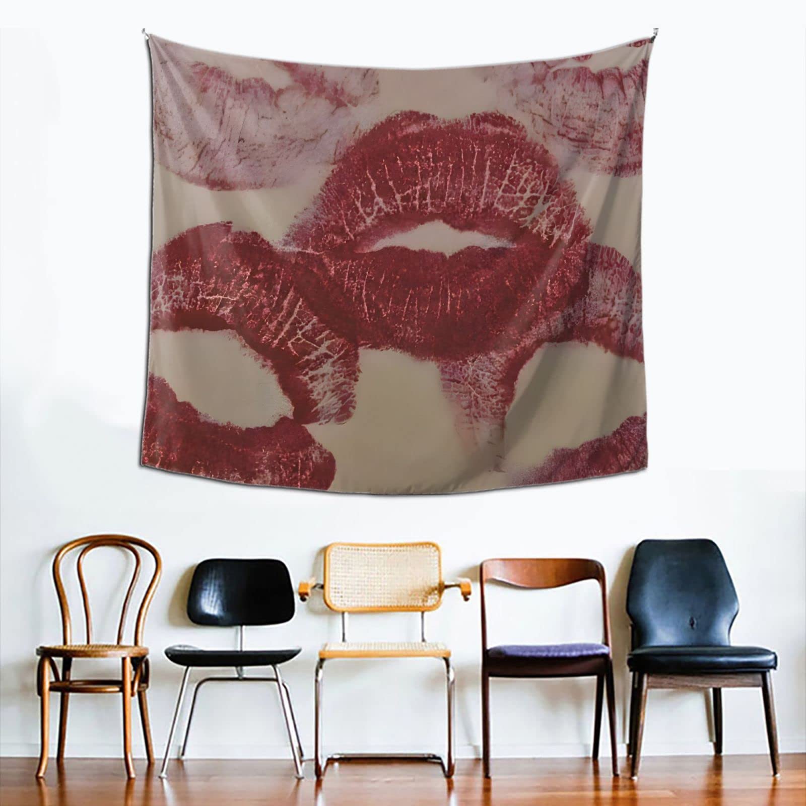 QZLAN Coquette Red Tapestry For Bedroom Wall Hanging Downtown Girl Aesthetic Preppy Room Decor 60