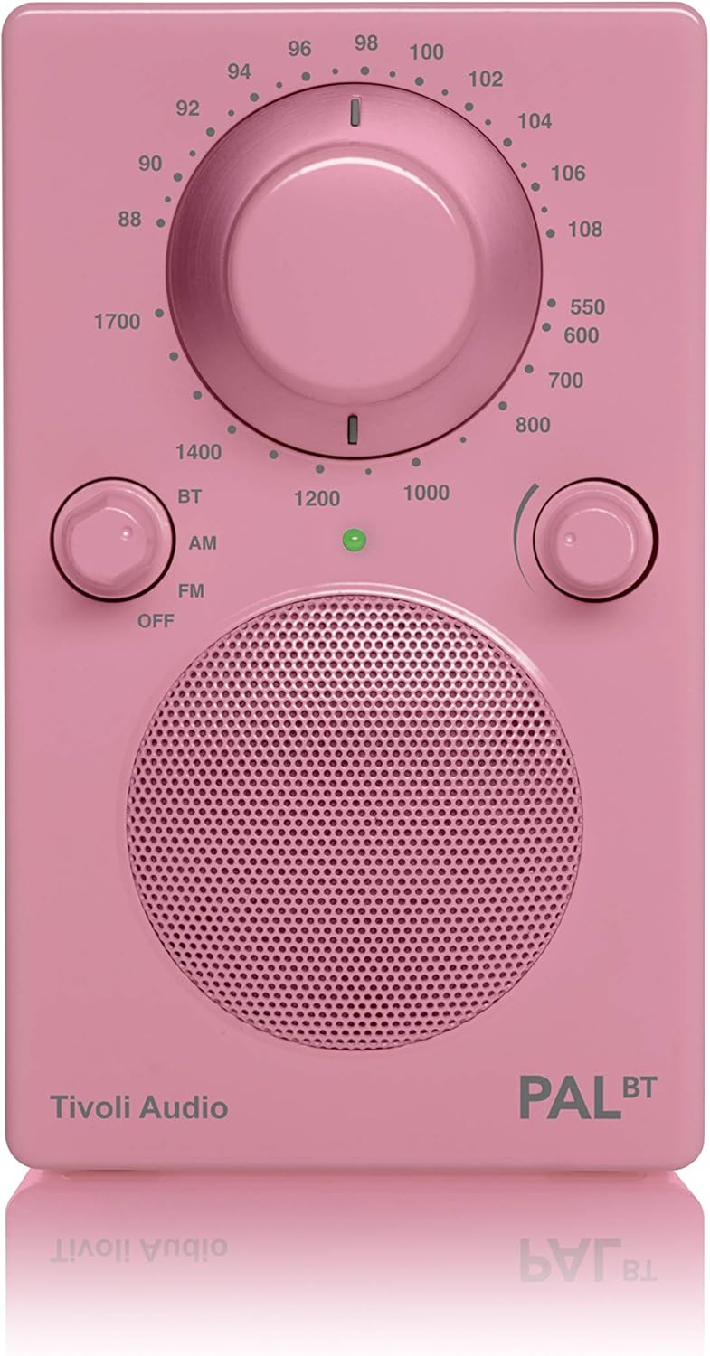 Tivoli Audio PAL BT Portable Bluetooth AM/FM Radio (Pink)
