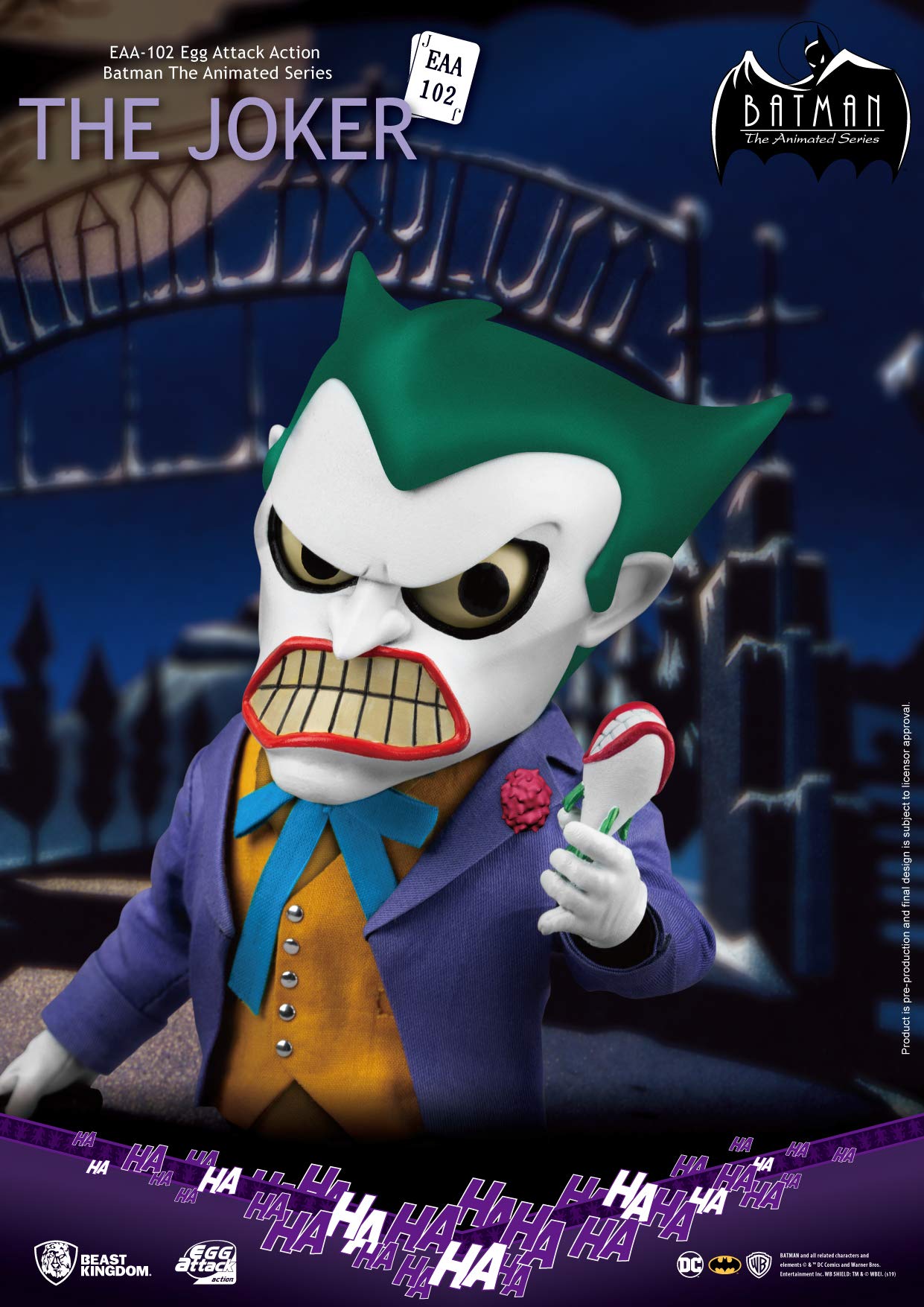 Beast Kingdom Batman, a série animada: boneco do Coringa EAA-102