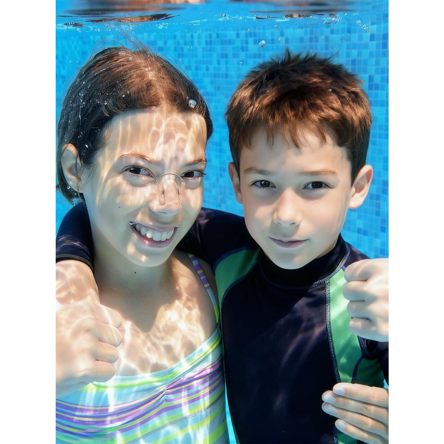 WUBAYI 6 Clips de Nariz para Natación, Pinzas de Silicona Suave Impermeable para Adultos y Niños