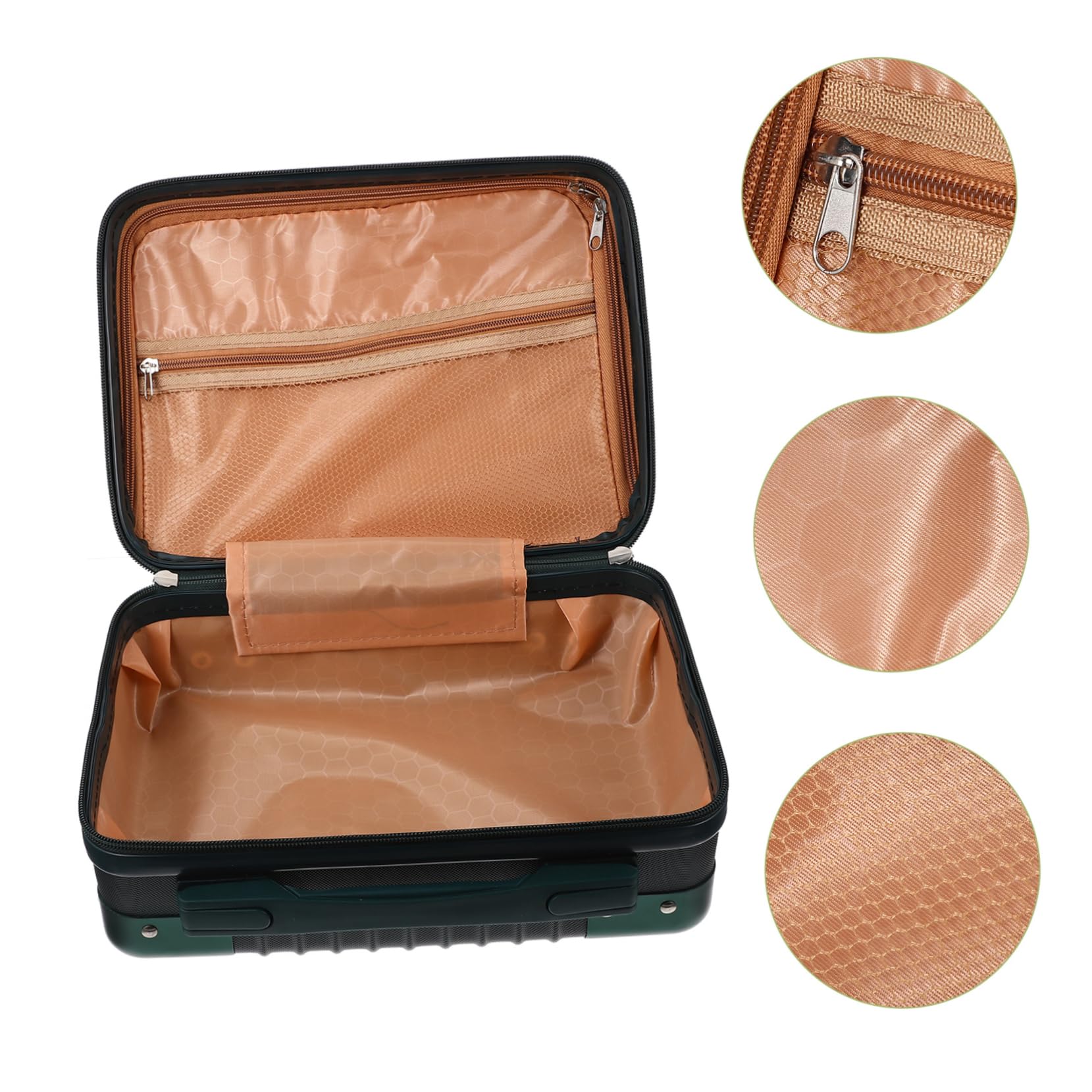 FRCOLOR Borsa da Toilette in Abs Rigida Scomparti Separati per Cosmetici e Trucchi, per Viaggi