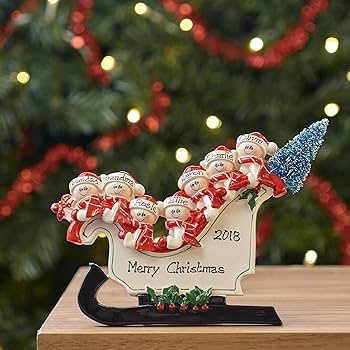 Personalised family christmas ornaments Clearance